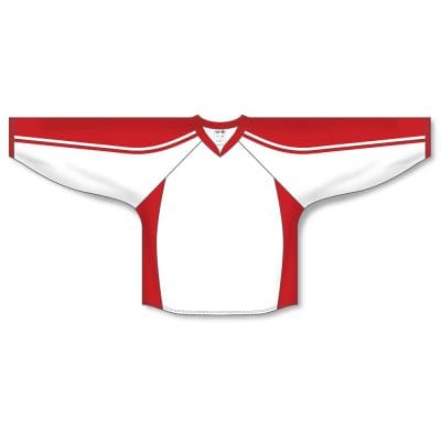 Athletic Knit H7600 Jersey - White/Red #209