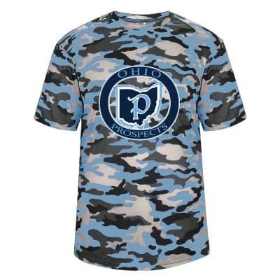 Ohio Prospects Badger Camo Performance S/S Shirt - Columbia/Grey