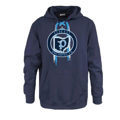 Ohio Prospects Pennant Laced Hockey Hoodie - Navy