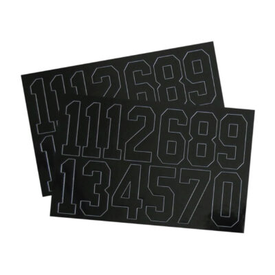 A & R HELMET NUMBER DECALS