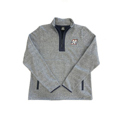 Under Armour Infrared Black 1/4 Zip Ladies Pullover w/Embroidered Imprint