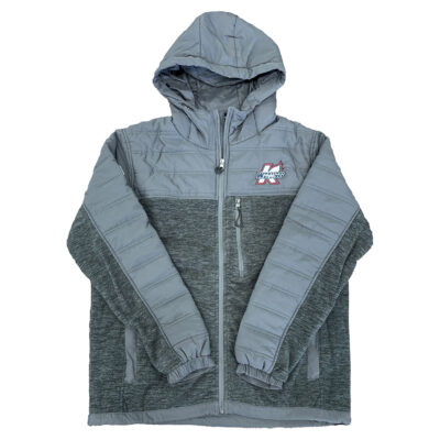 Colosseum Nightman Full Zip Hooded Puffer Poly Adult Jacket w/Embroidered Imprint