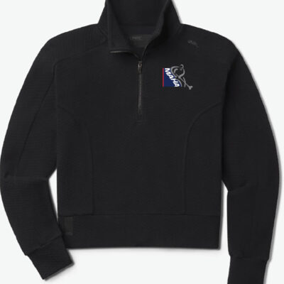 UNRL Elevation 1/2 Zip Ladies Pullover - Black