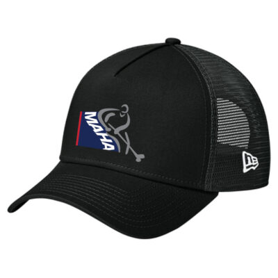 New Era #NE205 Snapback Trucker Hat - Black/Black