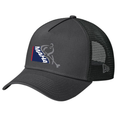 New Era #NE205 Snapback Trucker Hat - Graphite/Black