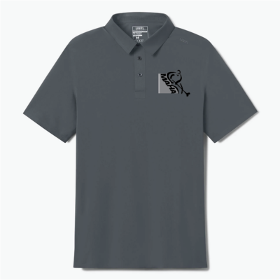 UNRL Legend Polo Shirt - Asphalt - Tonal Logo