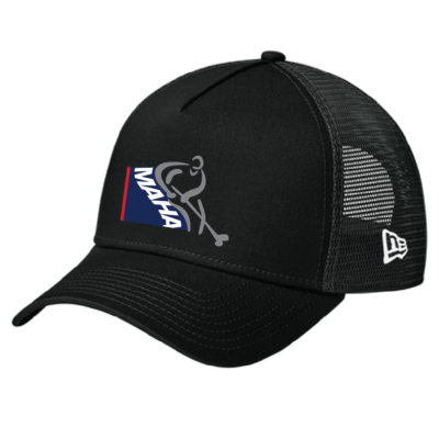 New Era #NE205 Snapback Trucker Hat - Black/Black